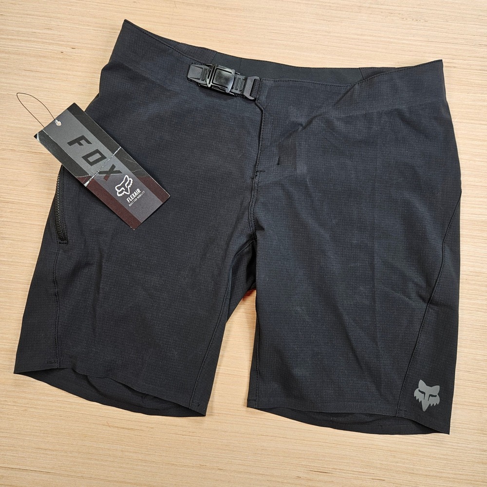 Fox Womens Black Bike Shorts with Buckle Waist